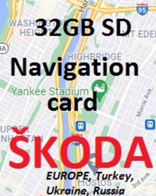 Navigace - Mapy Škoda Octávia, Rapid, Fabia, Kodiaq, Karoq 