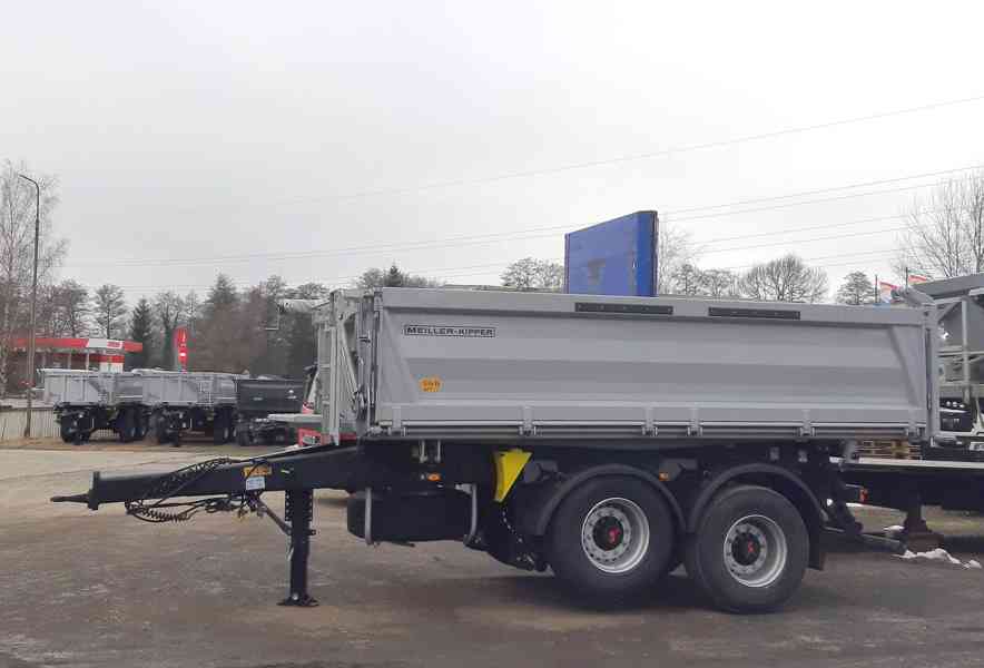 Sklápěcí přívěs MEILLER /ZVEDACÍ NÁPRAVA /kombi L bok/ IHNED - foto 2