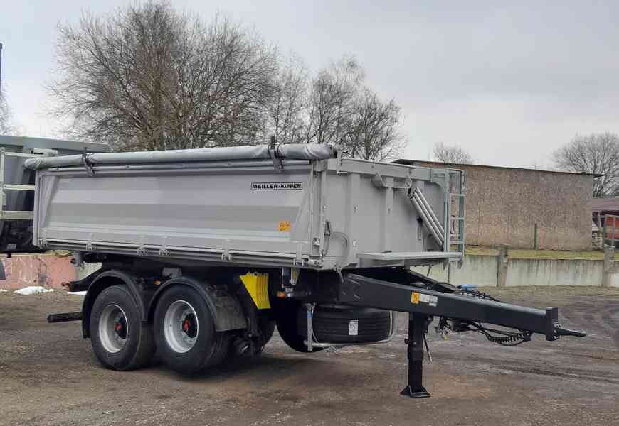 Sklápěcí přívěs MEILLER /ZVEDACÍ NÁPRAVA /kombi L bok/ IHNED