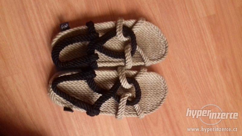 Sandále provazové - téměř nenošené (pánské i dámské) - foto 1