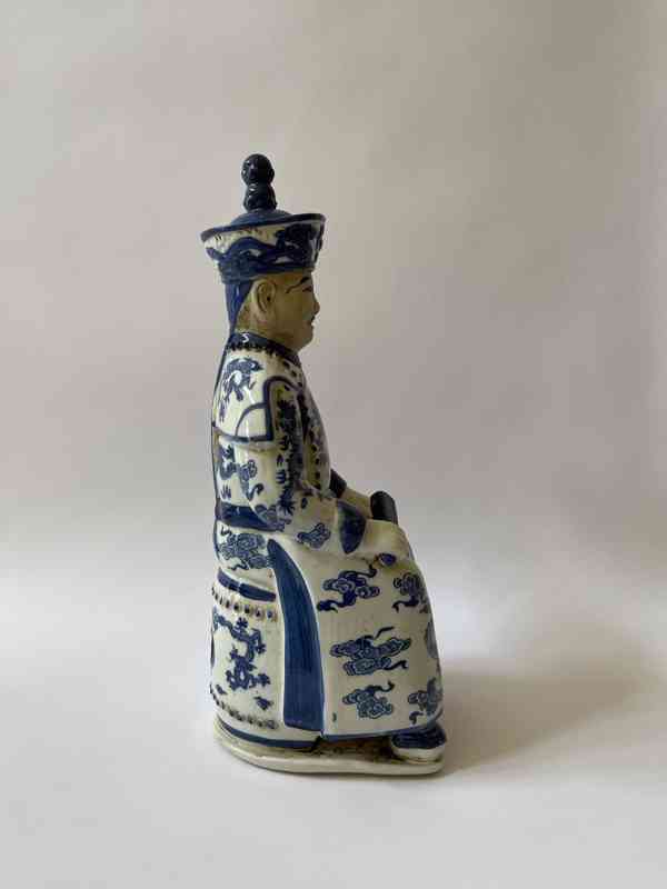 Nesmrtelný Čínský mudrc - socha keramika - foto 2