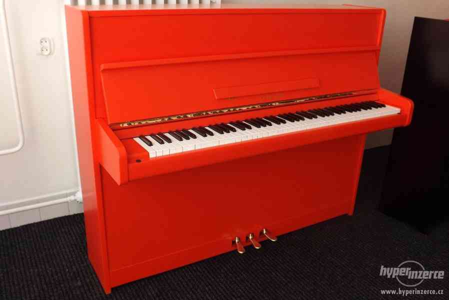 Červené pianino Scholze se zárukou a dopravou - foto 4