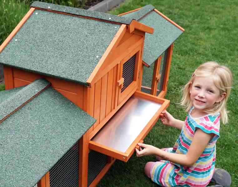 Velká králíkárna s výběhem klec pro králíky 212cm - foto 6