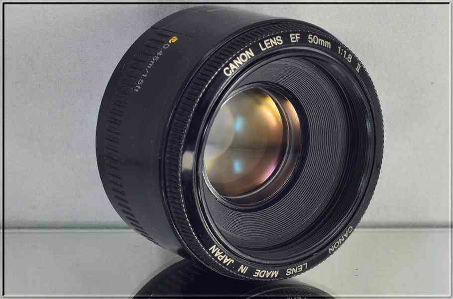 Canon EF 50mm f/1.8 II **fullframe-formát Pevný - foto 4