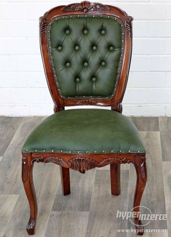 Luxusní židle styl Chesterfield - foto 1