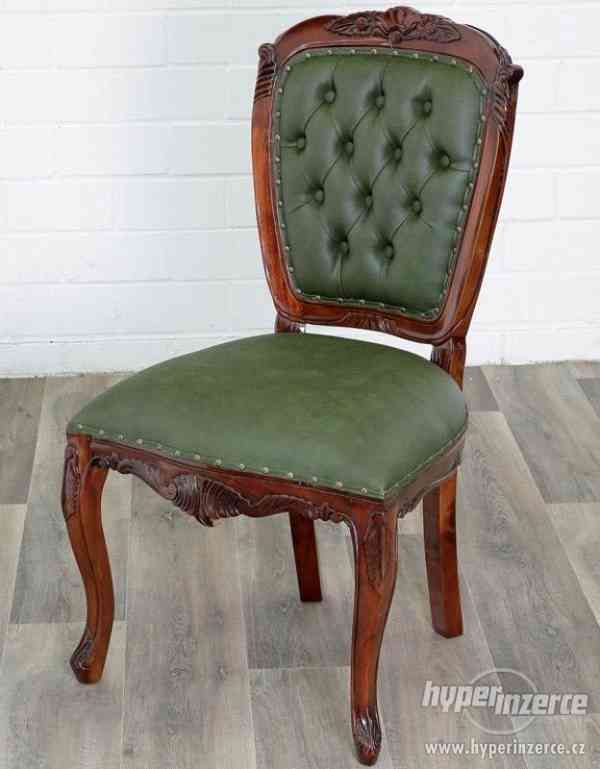 Luxusní židle styl Chesterfield - foto 2