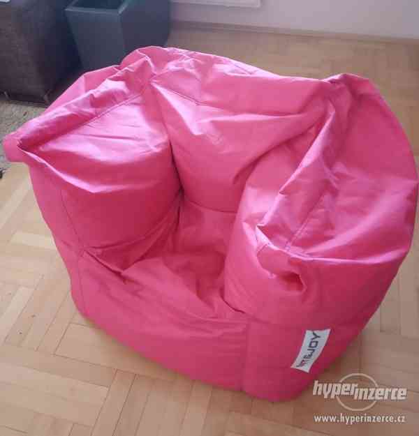 Sedací vak (křeslo) Lounge Chair pink - foto 1
