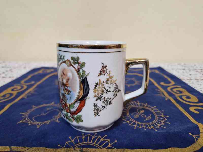 Sběratelský porcelánový Hrnek František Josef Vilém 1914 - foto 3