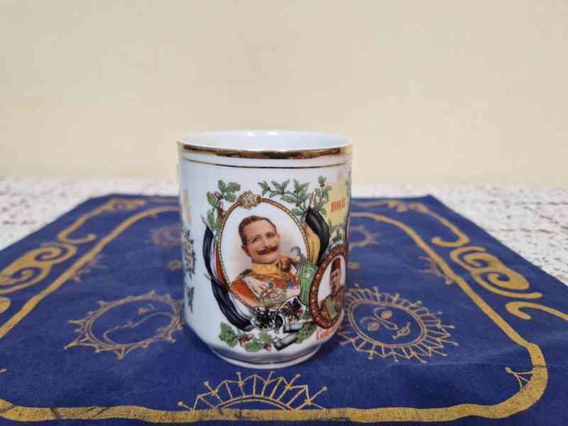 Sběratelský porcelánový Hrnek František Josef Vilém 1914 - foto 6