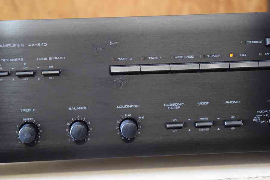 YAMAHA AX-540 KVALITNÍ STEREO ZESILOVAČ ODĚRKY !! - foto 3