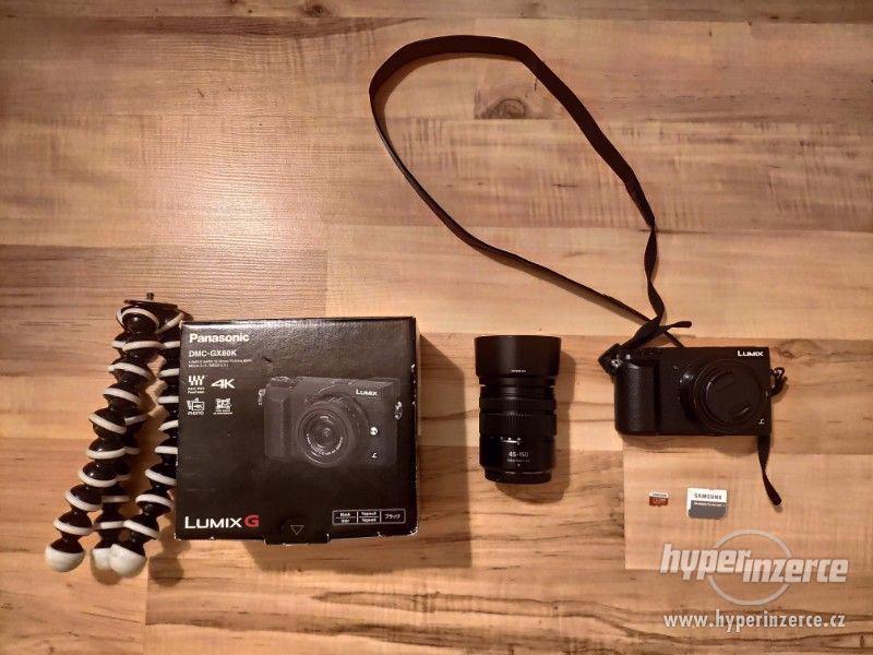 Panasonic Lumix GX800, 12-32, 45-150mm + sd karta 128gb