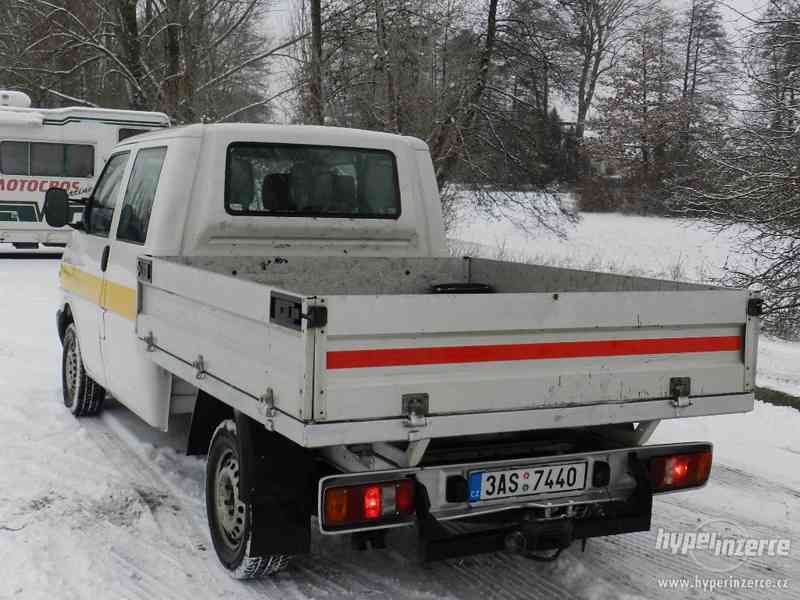 VW Transporter T4 2.5 TDI Valník DoubleCab 6míst r.v.2003 - foto 8