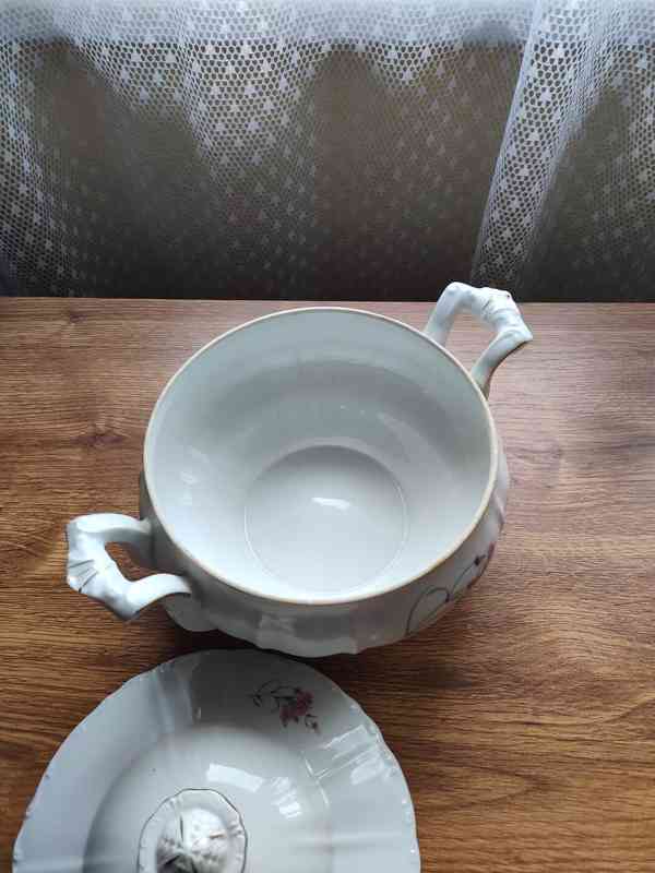 Starožitná porcelánová mísa Moritz Zdekauer - foto 4