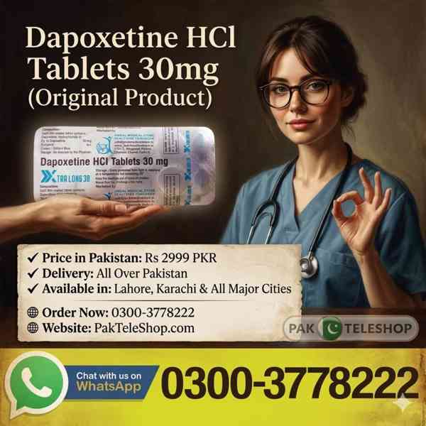 Dapoxetine HCI Tablets 30 mg in Pakistan | 03003778222