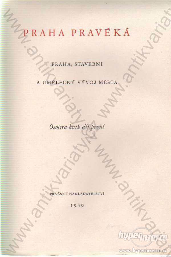 Osmero knih o Praze Jan Filip 1949 - foto 1