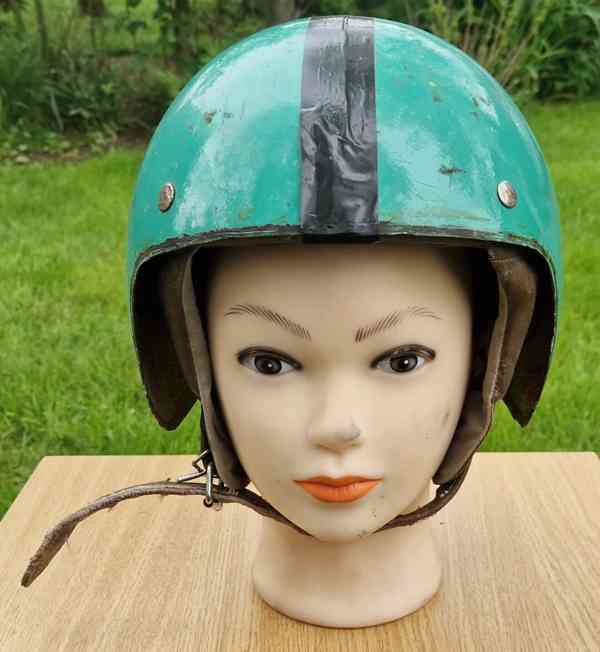 Helma,přilba hříbek,kokosák aj.- 3 ks a brýle - zachovalé - foto 6