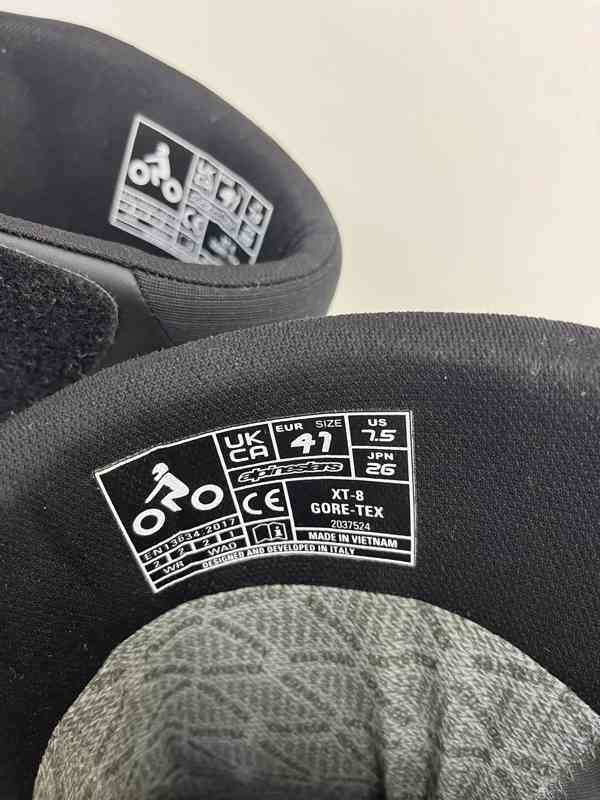 Moto boty Alpinestars XT-8 Gore-Tex – Velikost 41 (jako nové - foto 11