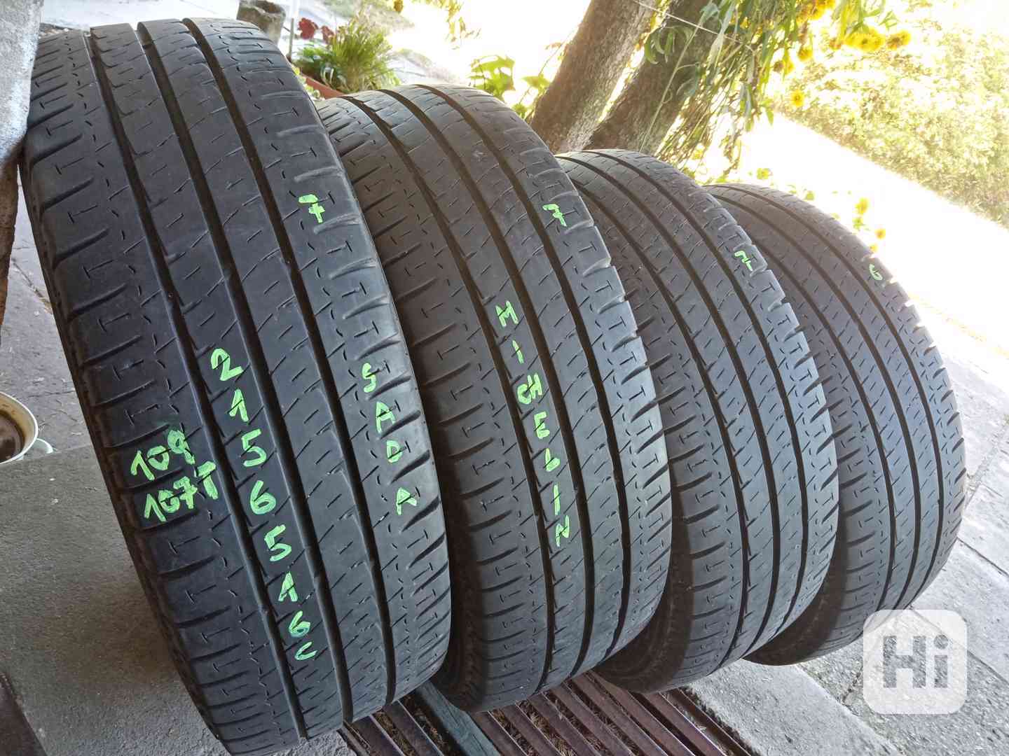 Letní pneu 4kusy 215/65/16C vzorek 80% MICHELIN - dobírka - foto 1