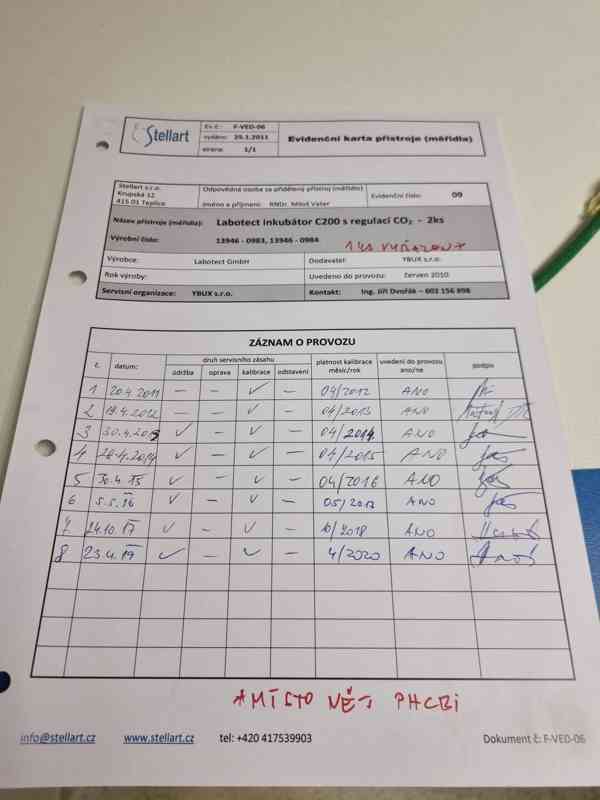 Položka číslo 21 – inkubátor Labotect C200 s regulací CO2 - foto 2