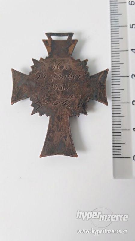 Čestný kříž německé matky (Mutterkreuz) bronzový - foto 2