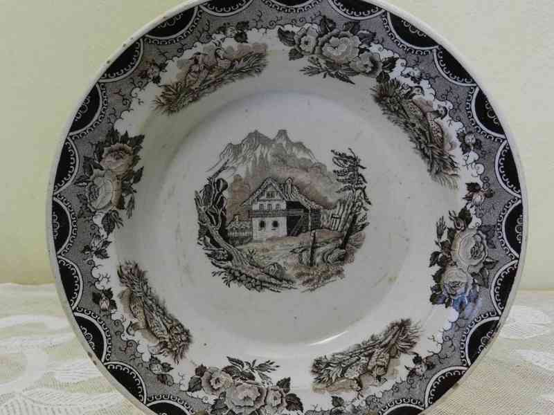 Starý masivní Talíř Hardtmuth Wien Vídeň České Budějovice - foto 2