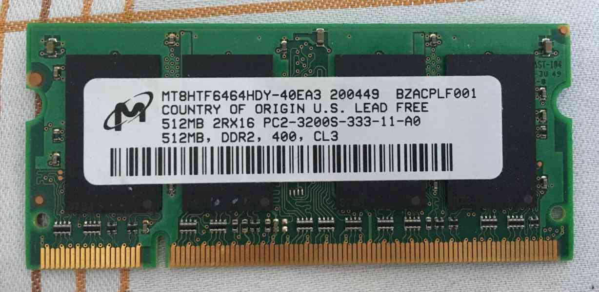 Prodam Ram DDR2 512gb PC_3200s - foto 1
