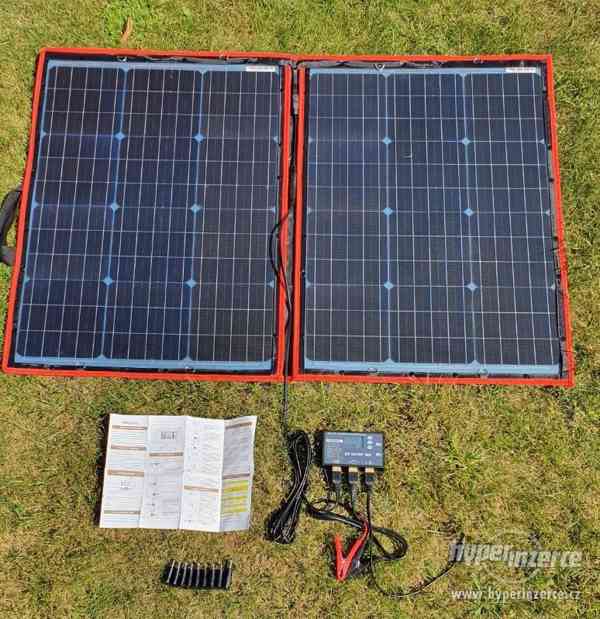 Solární nabíjecí skládací panel flexibilní 110W - cestování - foto 1