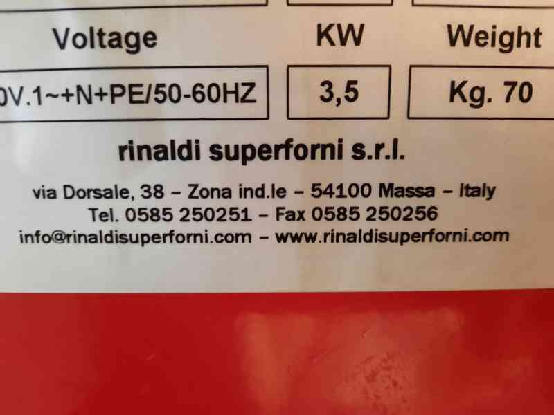 Elektrická pec Rinaldi - foto 4