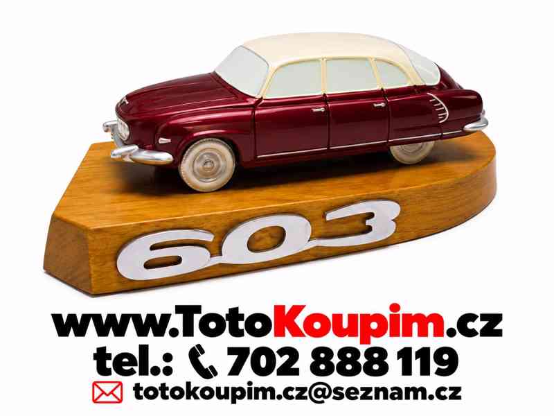 Koupím staré modely – odlitky automobilů Tatra 603, Tatra 77 - foto 5