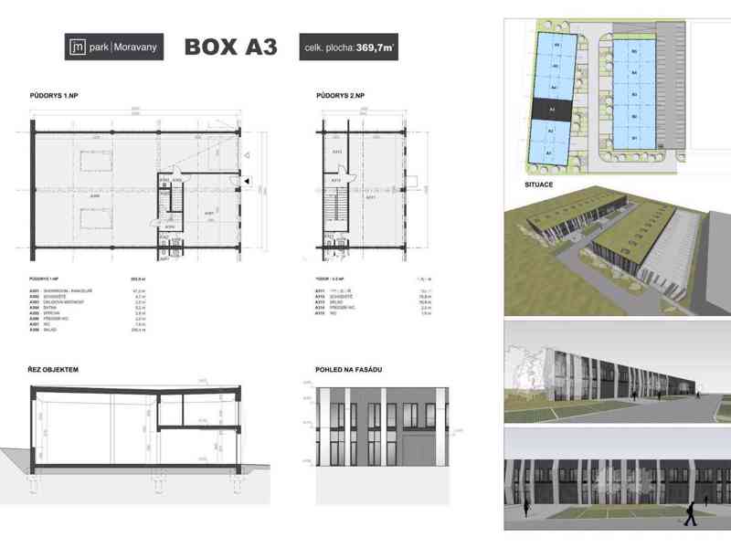 Prodej podnikatelského boxu č. A3+A4 v JM Park Moravany - foto 6