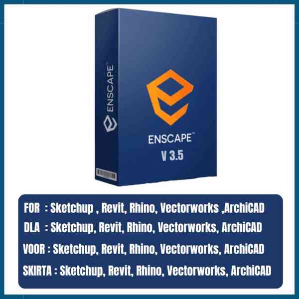 Enscape V3.5 pro Sketchup, Rhino, Vectorworks, Archicad - foto 1