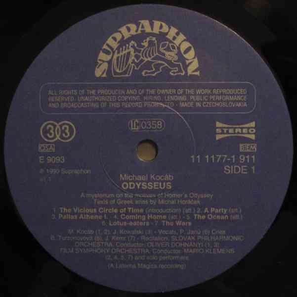 Michael Kocáb ‎– Odysseus (LP) + podpisy - foto 5
