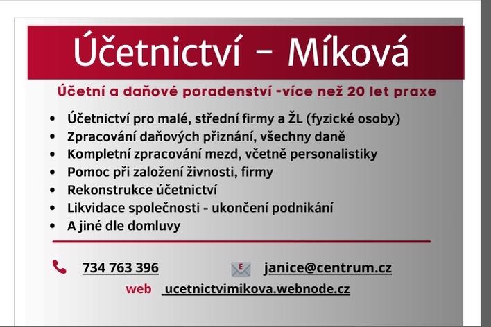 Zpracování účetnictví pro firmy i ŽL (fyzické osoby)