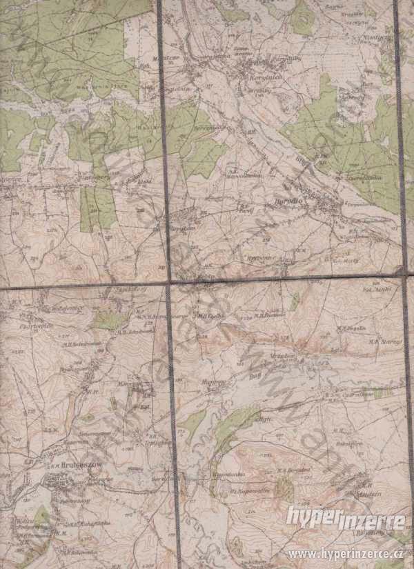 Wladimir Wolynskij měřítko 1:75.000 mapa na plátně - foto 1