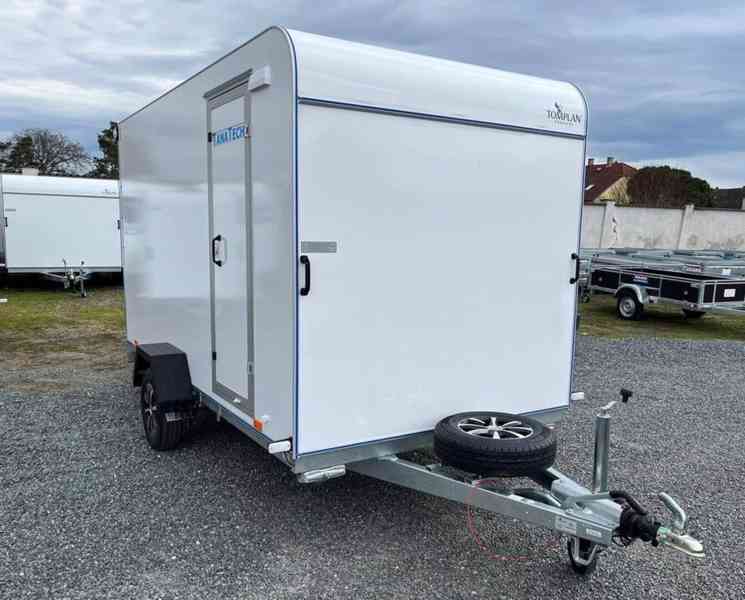 Přívěs skříňový TFS 360.01 SC 1300kg s dveřmi a rampou AKCE! - bazar ...