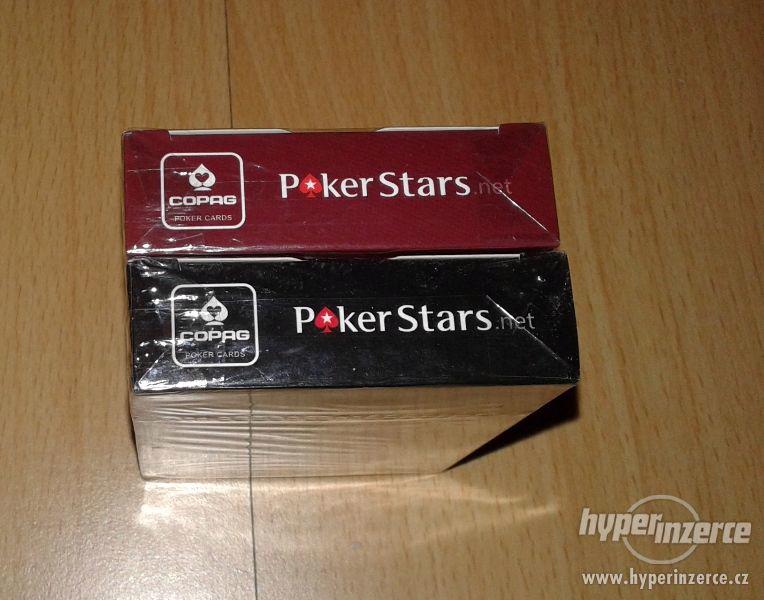 celoplastové hrací karty poker stars 100% plast doprava zdar - foto 3