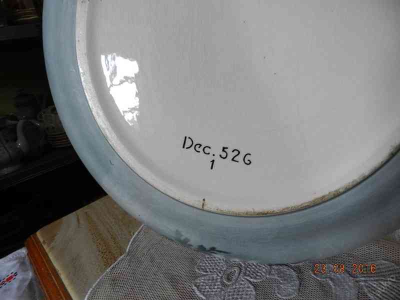 Krásne staré porcelánové umyvadlo Květiny Dec. - foto 7