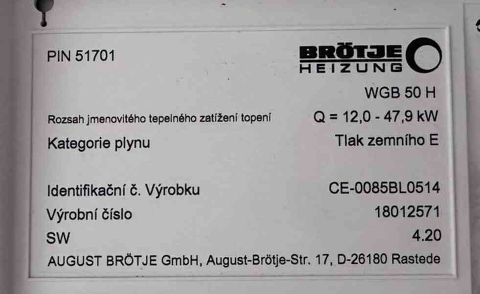 Plynový nástěnný kondenzační kotel WGB 50 H (16155.)   - foto 3