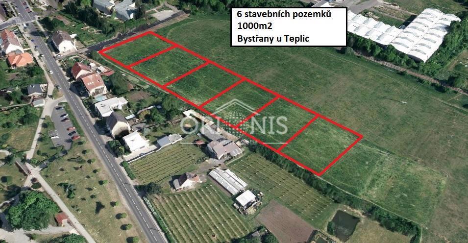 Prodej stavebního pozemku 1000m2, Bystřany - foto 9