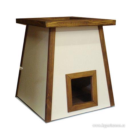 Stylový kočičí domek s pelíškem - foto 3
