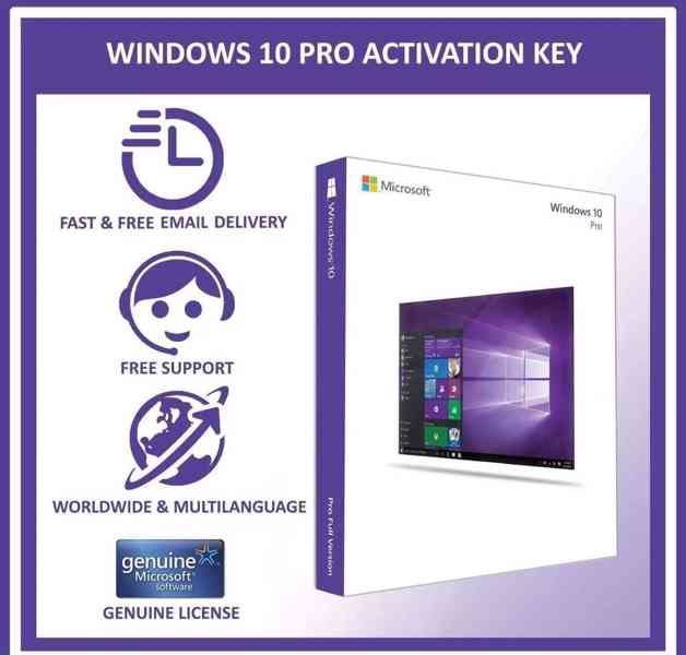 Windows 10 Professional licenční klíč  - foto 1