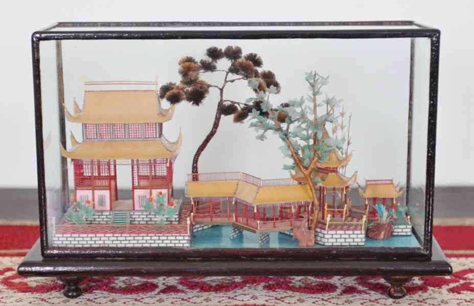 Dřevěný model zahradního paláce Čína - foto 1