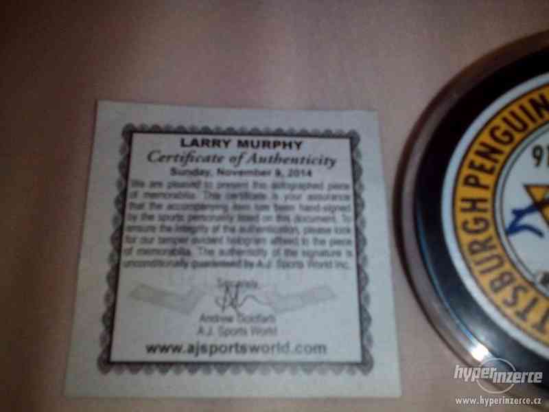 Autogram set: Larry Murphy - Puk + certifikát - foto 3
