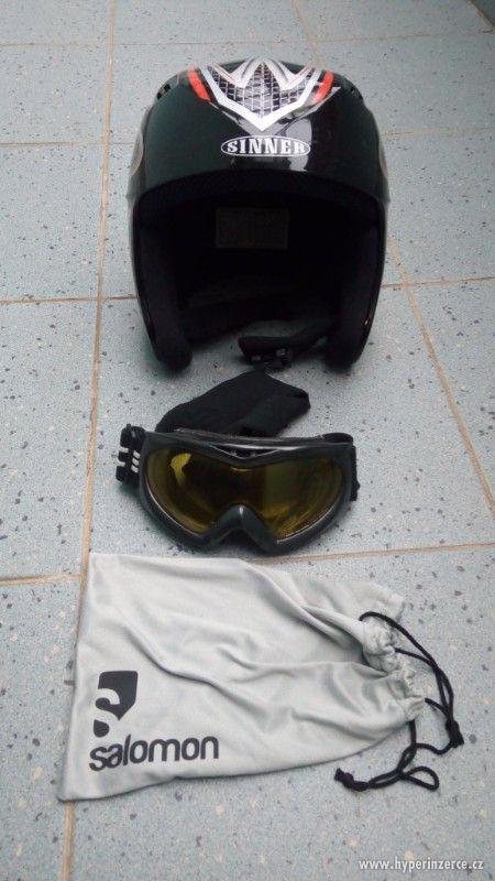 Dětská lyžařská helma a brýle Salomon - foto 4