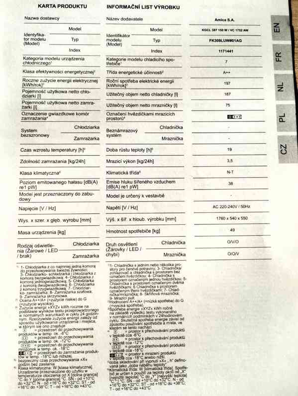 Kombinovaná chladnička s mrazničkou  - foto 9