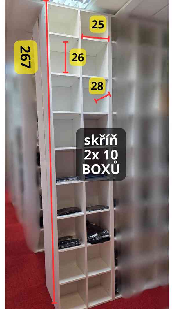 Regálové skříně na zboží - 100% stav - foto 5