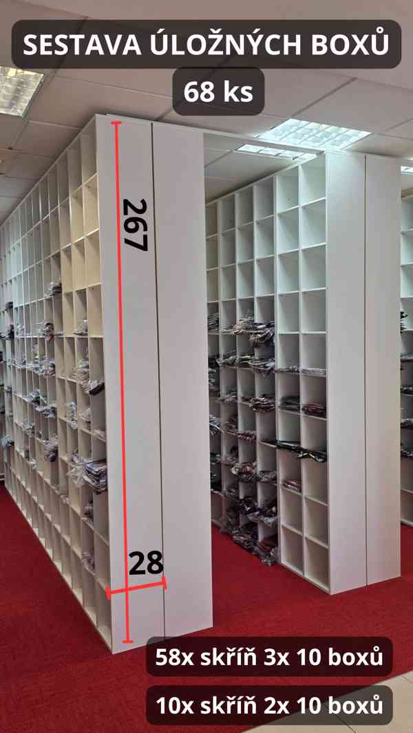 Regálové skříně na zboží - 100% stav - foto 2