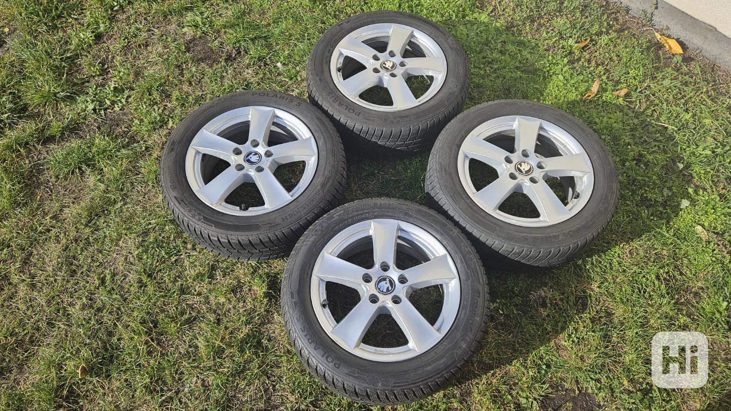 Škoda Octavia zimní alu kola 16" pneumatiky Barum  205/55R16 - foto 1