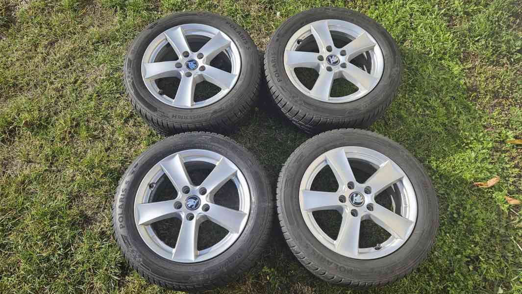 Škoda Octavia zimní alu kola 16" pneumatiky Barum  205/55R16 - foto 2