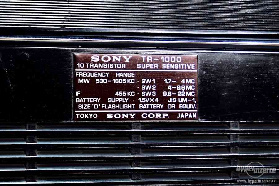 SONY TR-1000, 4 Band Radio Japan 1966-1970 - foto 2